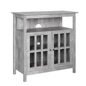 Big Sur 36 in. Faux Bircht Wood TV Stand Fits TVs Up to 40 in. with Storage Doors
