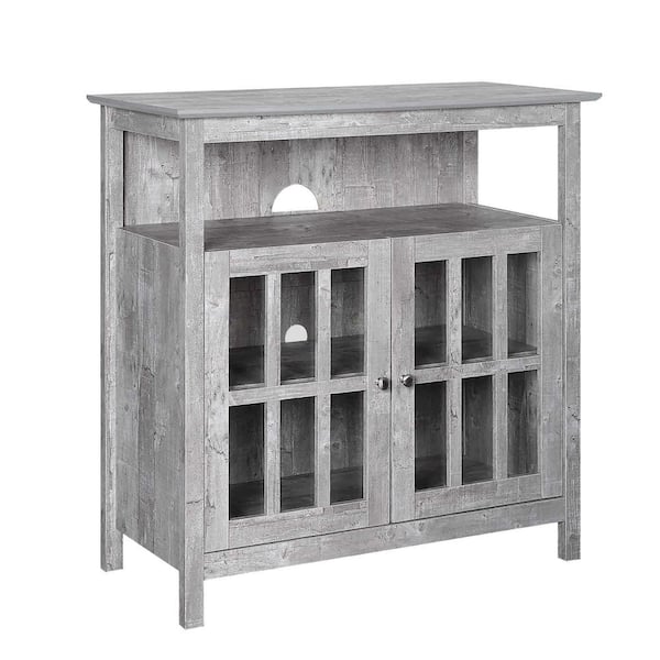 Convenience Concepts Big Sur 36 in. Faux Bircht Wood TV Stand Fits TVs Up to 40 in. with Storage Doors