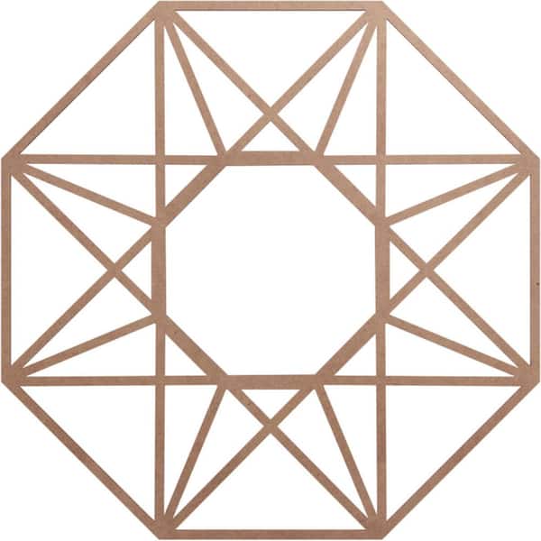 0.375 in. x 34 in. x 34 in. Wood Medallion Moulding