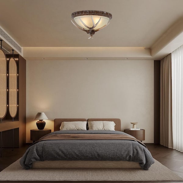 アンティークピラー 414c Vintage antique Ceiling Light Lamp Fixture glass shade