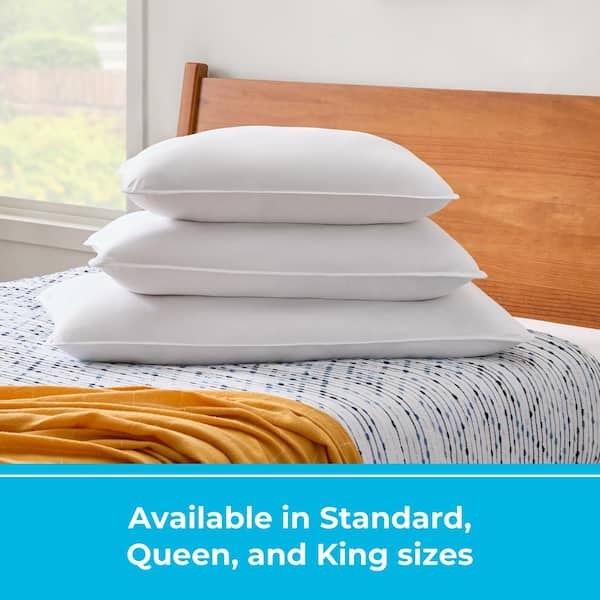 Classic Pillows Pack of 2 Gusseted Bed Sleeping Down Alternative Quilted  Pillows 