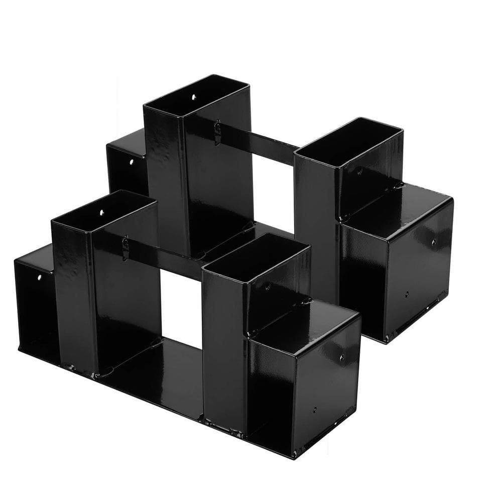 Cesicia Outdoor Firewood Log Rack Bracket Kit, Fireplace Wood Storage