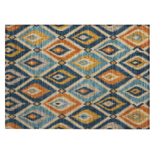 Chantille Machine Washable Indoor/Outdoor Abstract ACN3072 Blue 3 ft. x 4 ft. Area Rug