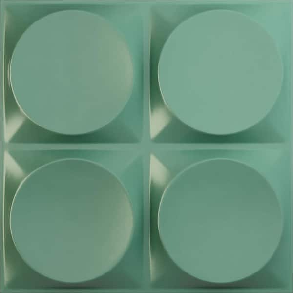 Ekena Millwork 19 5/8 in. x 19 5/8 in. Adonis EnduraWall Decorative 3D Wall Panel, Sea Mist (Covers 2.67 Sq. Ft.)