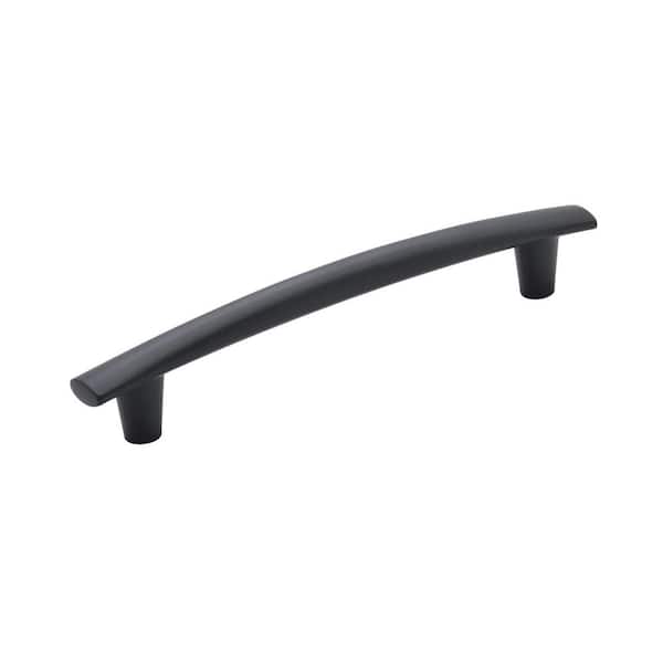 Amerock Willow 6-5/16 in. Center-to-Center Modern Matte Black Arch Cabinet Pull