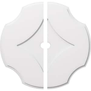 1 in. P X 9-3/4 in. C X 28 in. OD X 2 in. ID Percival Architectural Grade PVC Contemporary Ceiling Medallion, Two Piece
