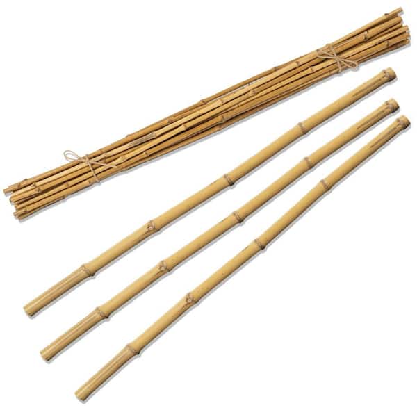 43 in. Set of 12 Bamboo Stick Fillers Natural Decorative Artificial Plant Stems for Vase Home Decor Accent, Natural