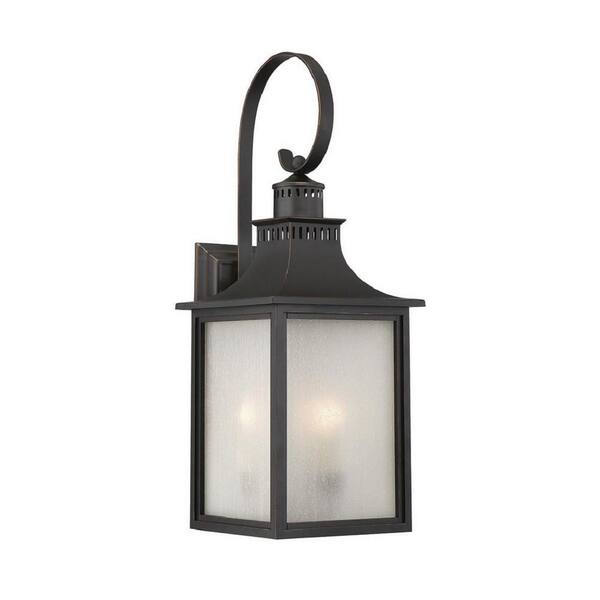 Home Decorators Collection 20.25 in. French Quarter Gas Style 2-Light  Outdoor Wall Lantern Sconce JLW1612A-3 - The Home Depot