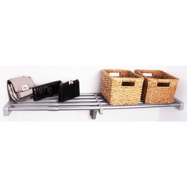EZ Shelf 28 in. - 48 in. Expandable Shelf in Silver
