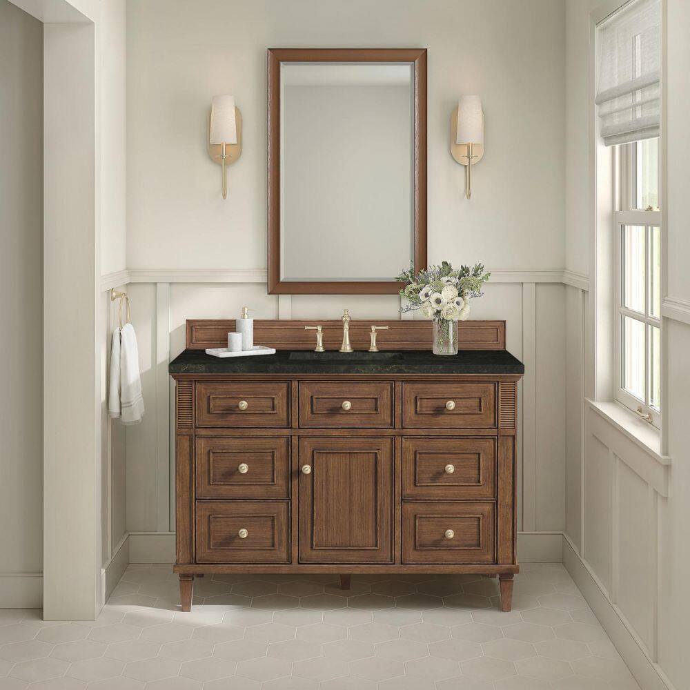 Lorelai 48.0 in. Single Bath Vanity in Mid-Century Walnut with Phantome Engineered Composite Top price history on PriceWatchPro