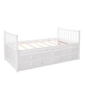 Pattonsburg White Twin Size Daybed with Trundle and Drawers