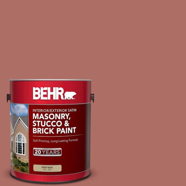 1 gal. #PFC-01 New England Brick Satin Interior/Exterior Masonry, Stucco and Brick Paint