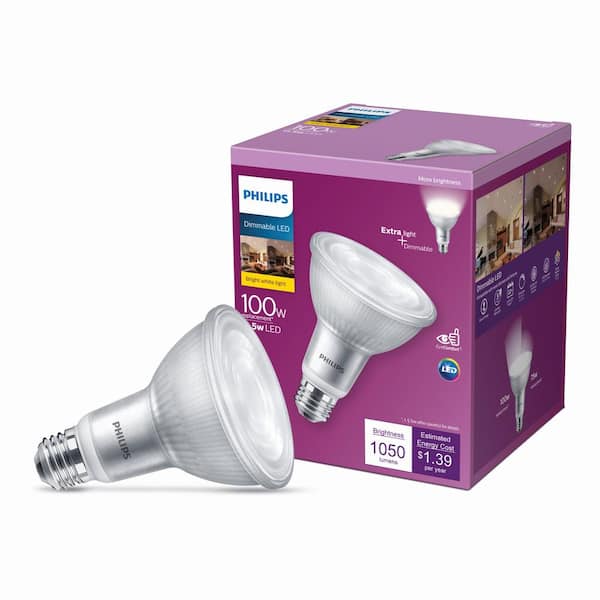4 Pack High Quality LED 11.5w Dimmable PAR30L Cool White Flood Light Bulb 
