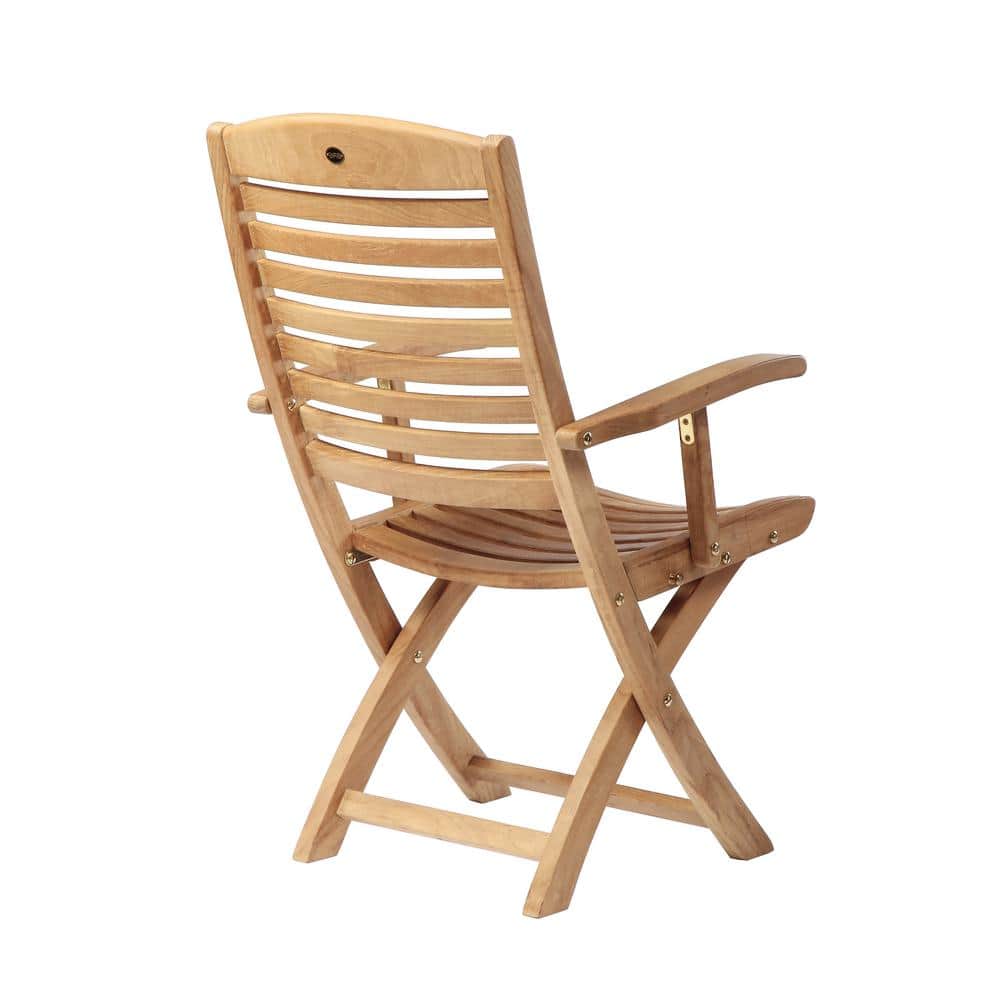 Manhattan Honey Teak Folding Outdoor Dining Chair