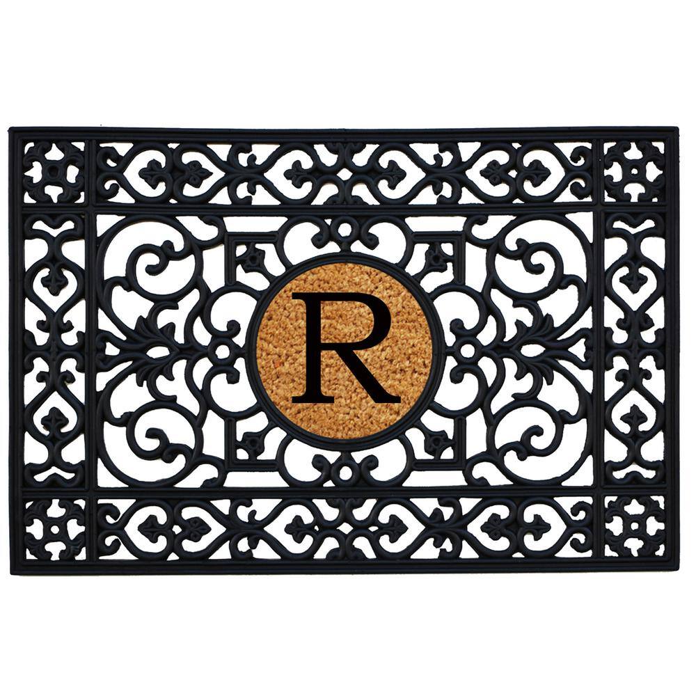 24 in. x 36 in. Rubber Monogrammed R Door Mat price history on PriceWatchPro
