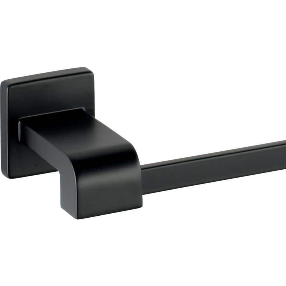 Ara 24-inch Matte Black Wall Mounted Towel Bar