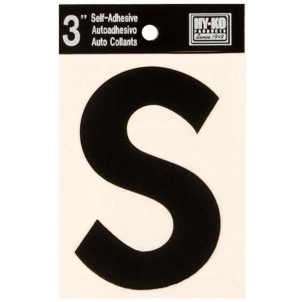 HY-KO 3 in. Vinyl Letter S