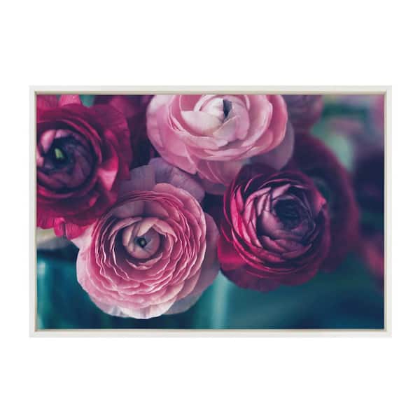 Kate and Laurel Sylvie Yours Truly 1-Piece White Framed Canvas Art Print, 33.00 in. x 23.00 in.