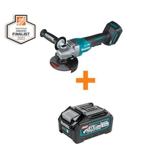 40V Max XGT Brushless Cordless 4-1/2/5 in. Paddle Switch Angle Grinder (Tool Only) with bonus 40V Max XGT 4.0Ah Battery
