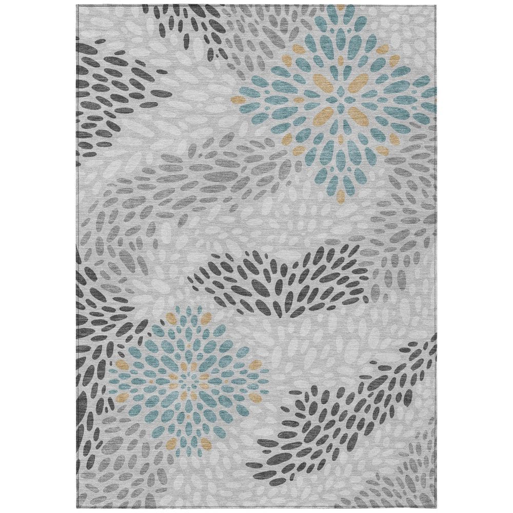 Chantille Machine Washable Indoor/Outdoor Abstract ACN2629 Silver 10 ft. x 14 ft. Area Rug price history on PriceWatchPro
