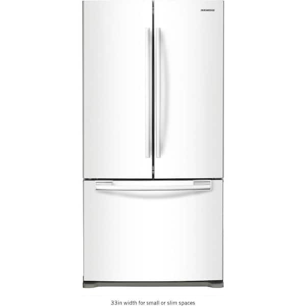 Samsung 33 in. W 19.4 cu. ft. French Door Refrigerator in White