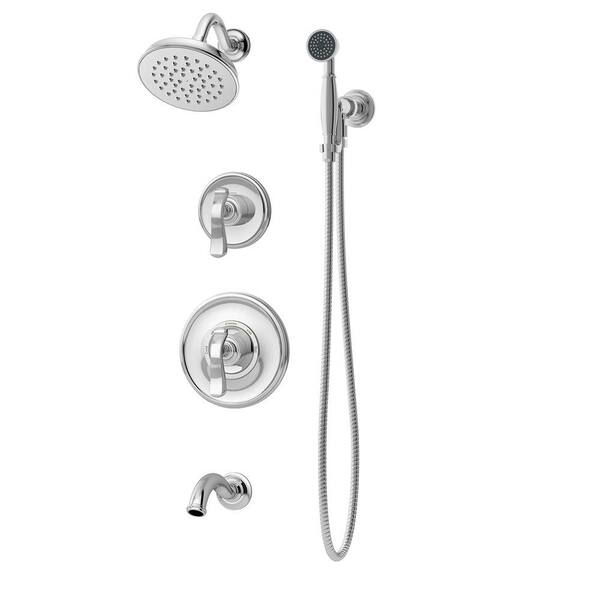 Symmons Winslet Single-Handle 1-Spray Tub and Shower Faucet with Hand Shower System in Chrome (Valve Included)