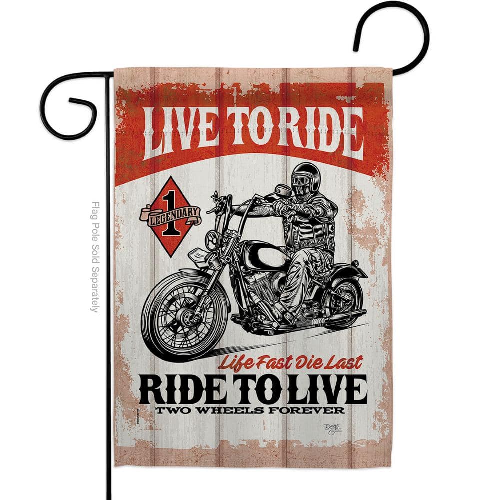 13 in. x 18.5 in. Love To Ride Vehicle Garden Flag 2-Sided Interests Decorative Vertical Flags price history on PriceWatchPro