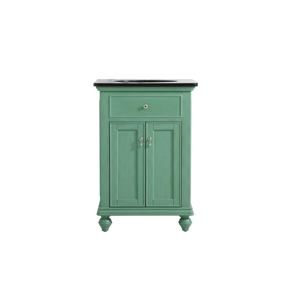 Simply Living 24 in. W x 21 in. D x 35 in. H Bath Vanity in Vintage Mint wi
