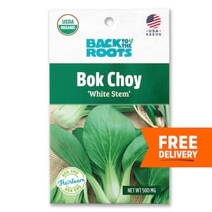 Organic White Stem Bok Choi Seed (1-Pack)