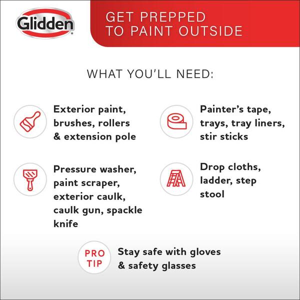 Glidden Premium 5 gal. PPG1101-3 Stylish Semi-Gloss Exterior Latex Paint  PPG1101-3PX-5SG - The Home Depot