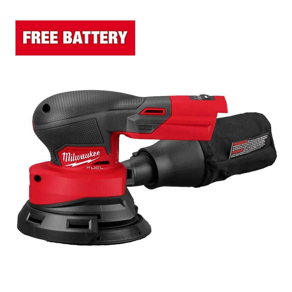 Milwaukee M18 18V Lithium-Ion Brushless Cordless FUEL 5 in. Random Orbit Sander (Tool-Only) 2837-20 - The Home Depot