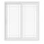 JELD-WEN 72 in. x 80 in. V-4500 White Vinyl Right-Hand 9 Lite Sliding ...