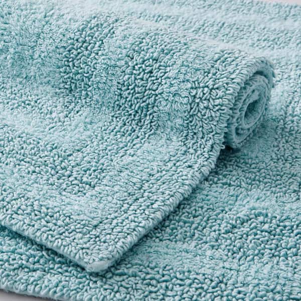 Eddie Bauer Logan Turquoise Aqua 22 in. x 60 in. Solid Cotton 1