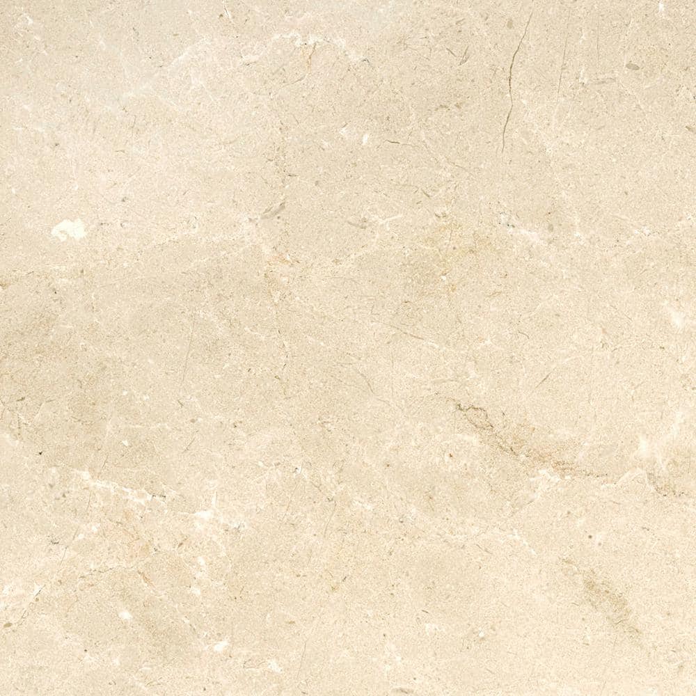 Crema Marfil 18'' x 18'' Polished Marble Look Tile