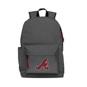 Atlanta Braves 17 in. Gray Campus Laptop Backpack