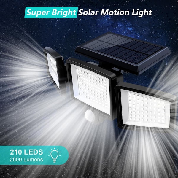 Solar Goes Green Extreme 1320-Lumen 350-Watt Gray Solar LED Flood Light Motion Sensor