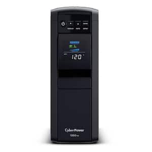 1350VA 120-Volt 10-Outlet Surge Protected Tower UPS