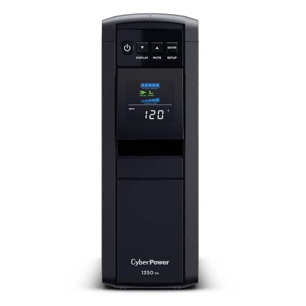 1350VA 120-Volt 10-Outlet Surge Protected Tower UPS