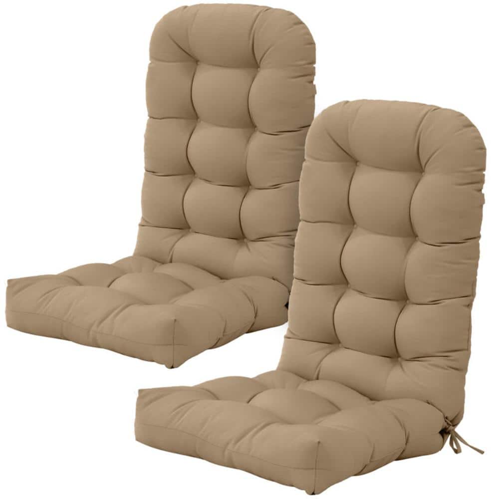 "49.1""x19.6"" Outdoor High Back Chair Cushions Set of 2, Khaki" price history on PriceWatchPro