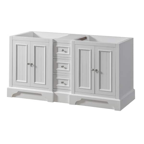Direct vanity sink Kingswood 60 in. W x 23 in. D x 32 in. H Bath Vanity Cabinet without Top in White