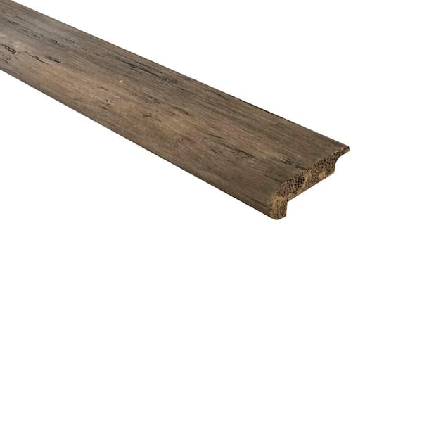 Unbranded Strand Woven Bamboo Poway 0.438 in. T x 2.17 in. W x 72 in. L Bamboo Overlap Stair Nose Molding
