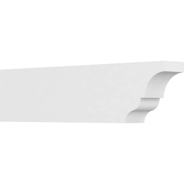 Ekena Millwork 3 in. x 6 in. x 24 in. Asheboro PVC Rafter Tail Brace