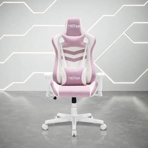 Lucklife Pink Gaming Chair Racing Office Computer Ergonomic Leather Game  Chair with Headrest and Lumbar Pillow Esports Chair HD-GT099-PINK - The  Home Depot