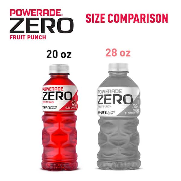 POWERADE Zero Fruit Punch Bottles, 20 fl. oz., 8 Pack