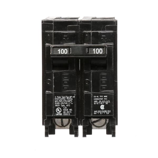 Murray 100 Amp Double-Pole Type MP 22 kA Plug-In Circuit Breaker