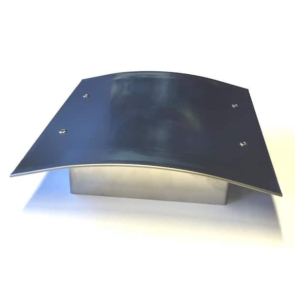 Spira Mailbox Post Stainless Steel Post Cap, Curved