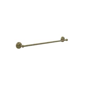 Que New Collection 30 in. Back to Back Shower Door Towel Bar in Antique Brass