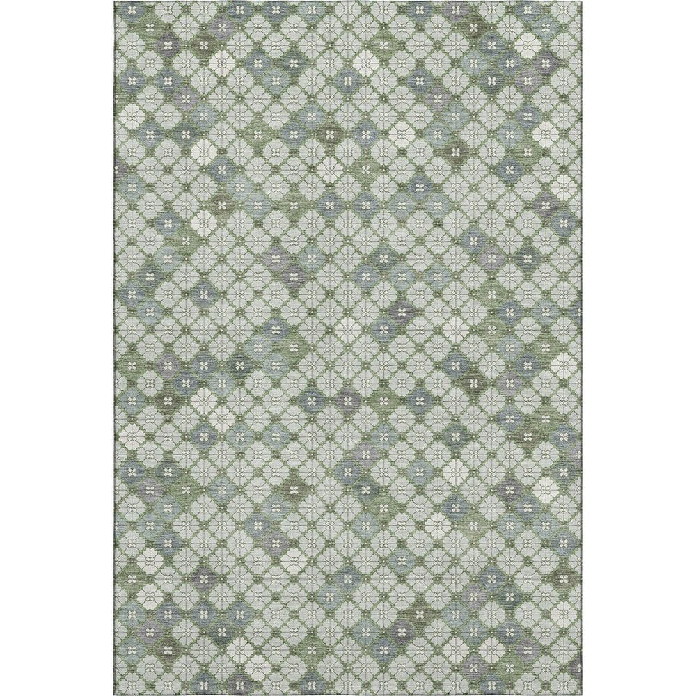 Mayfield Premium Machine Washable Abstract AMF1837 Mint 10 ft. x 14 ft. Area Rug price history on PriceWatchPro