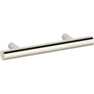 Purist 3 in. (76 mm) Center-to-Center Vibrant Polished Nickel Cabinet Bar Pull