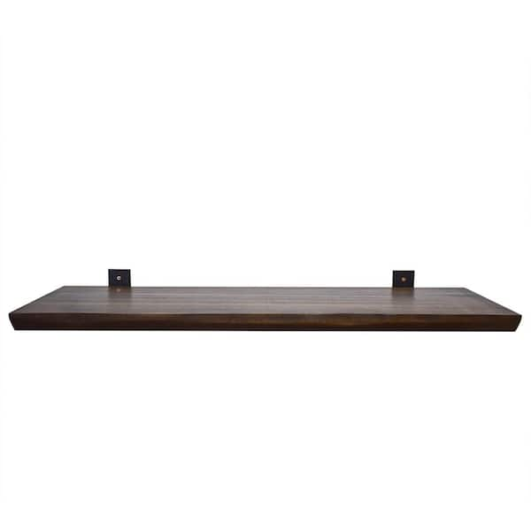 Brown Organic Edge Wood Shelf